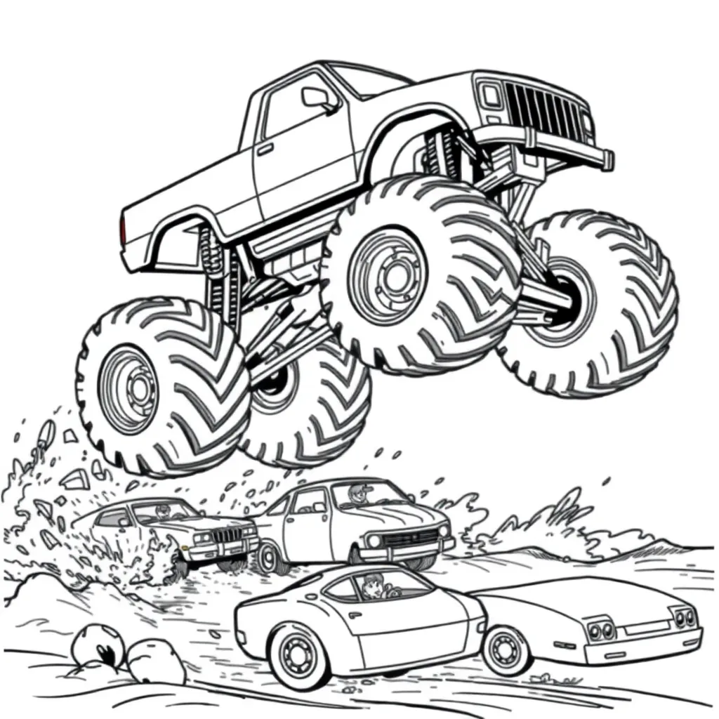 Monster Truck coloring page