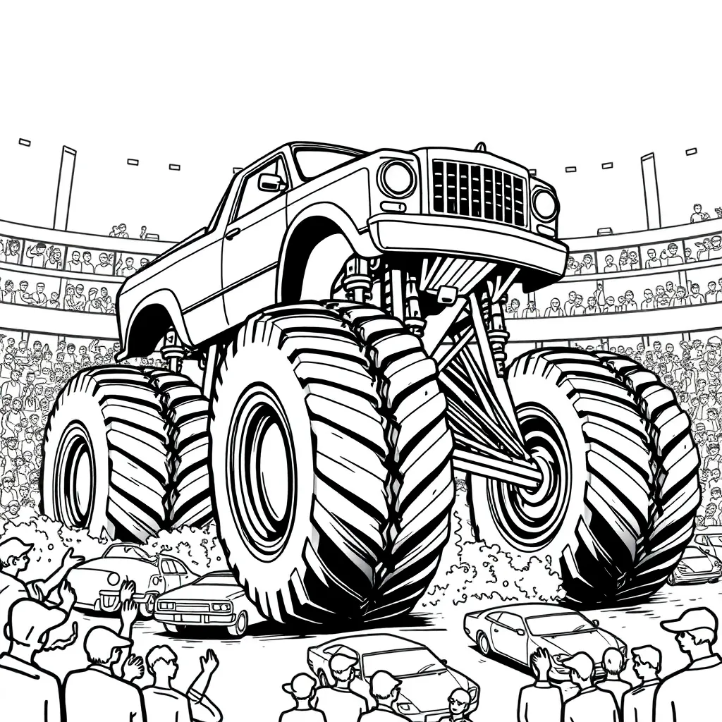 Monster Truck coloring page