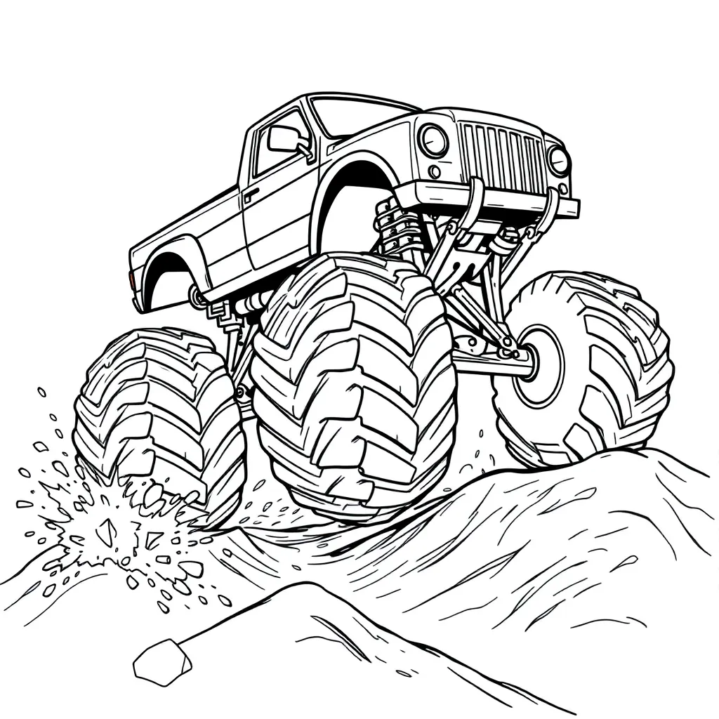 Monster Truck coloring page