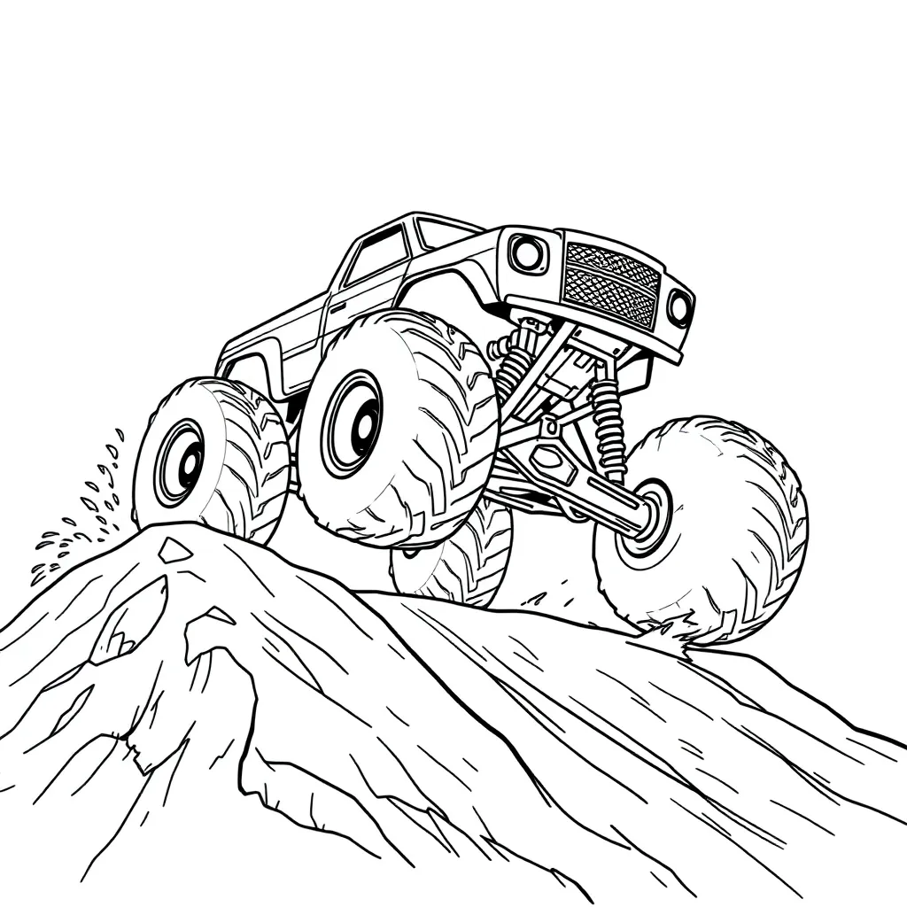 Monster Truck coloring page
