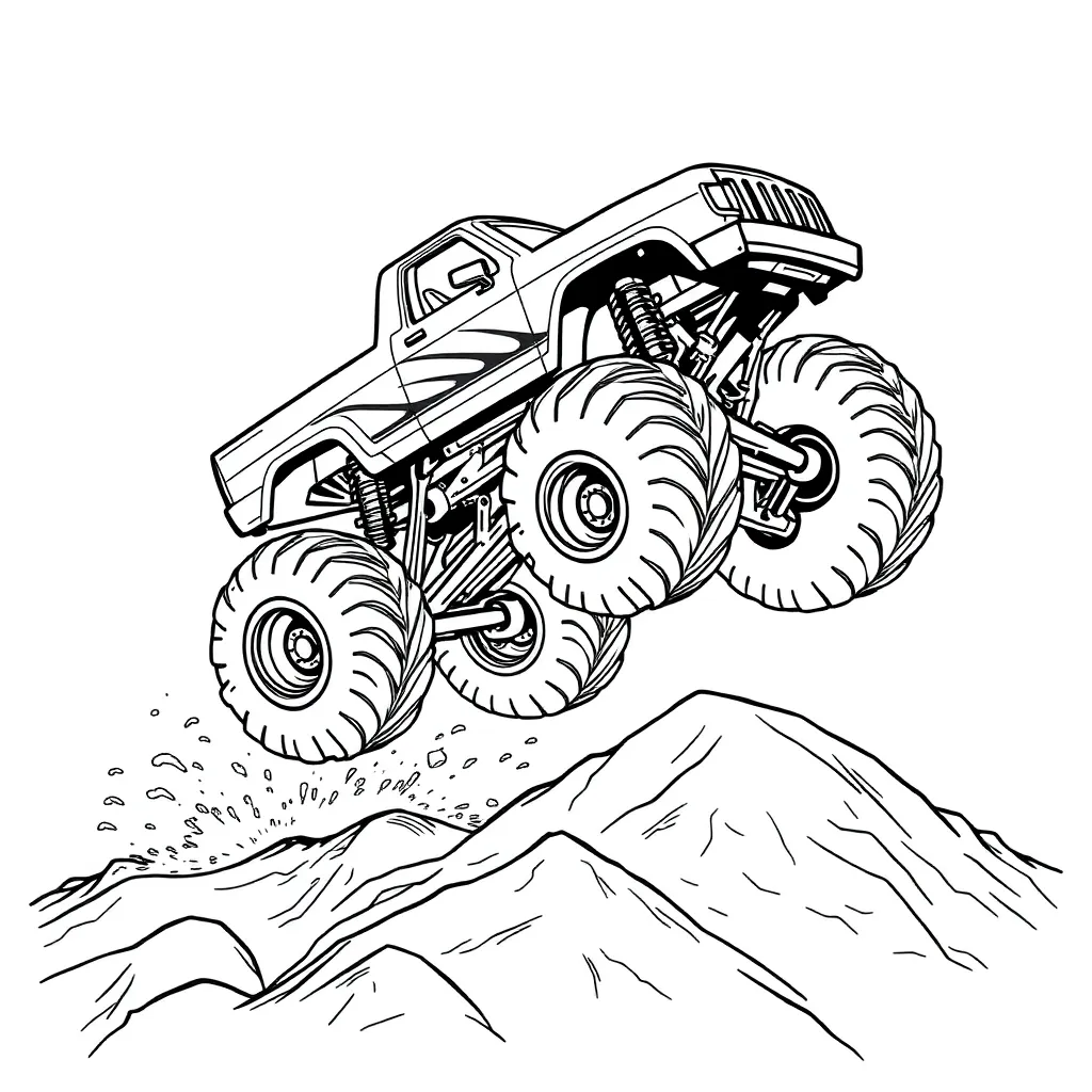 Monster Truck coloring page