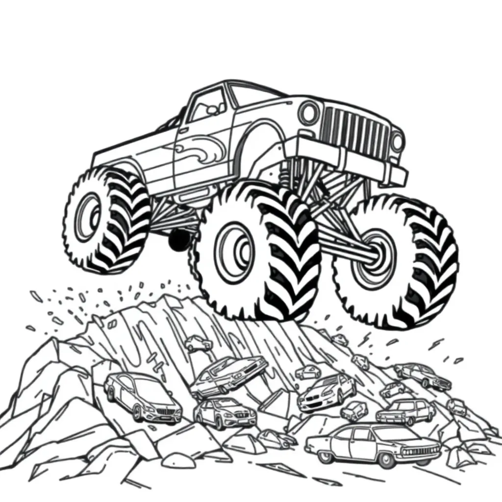 Monster Truck coloring page