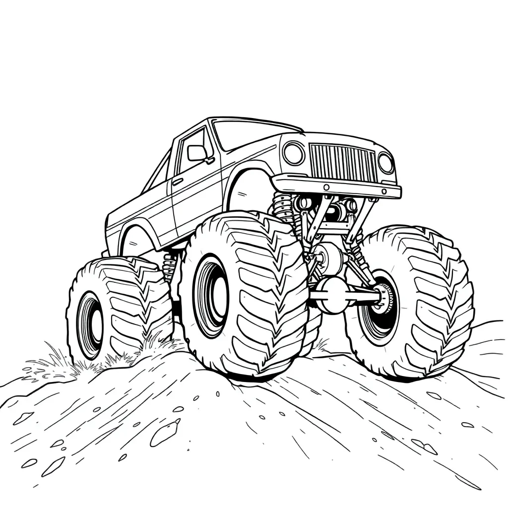 Monster Truck coloring page
