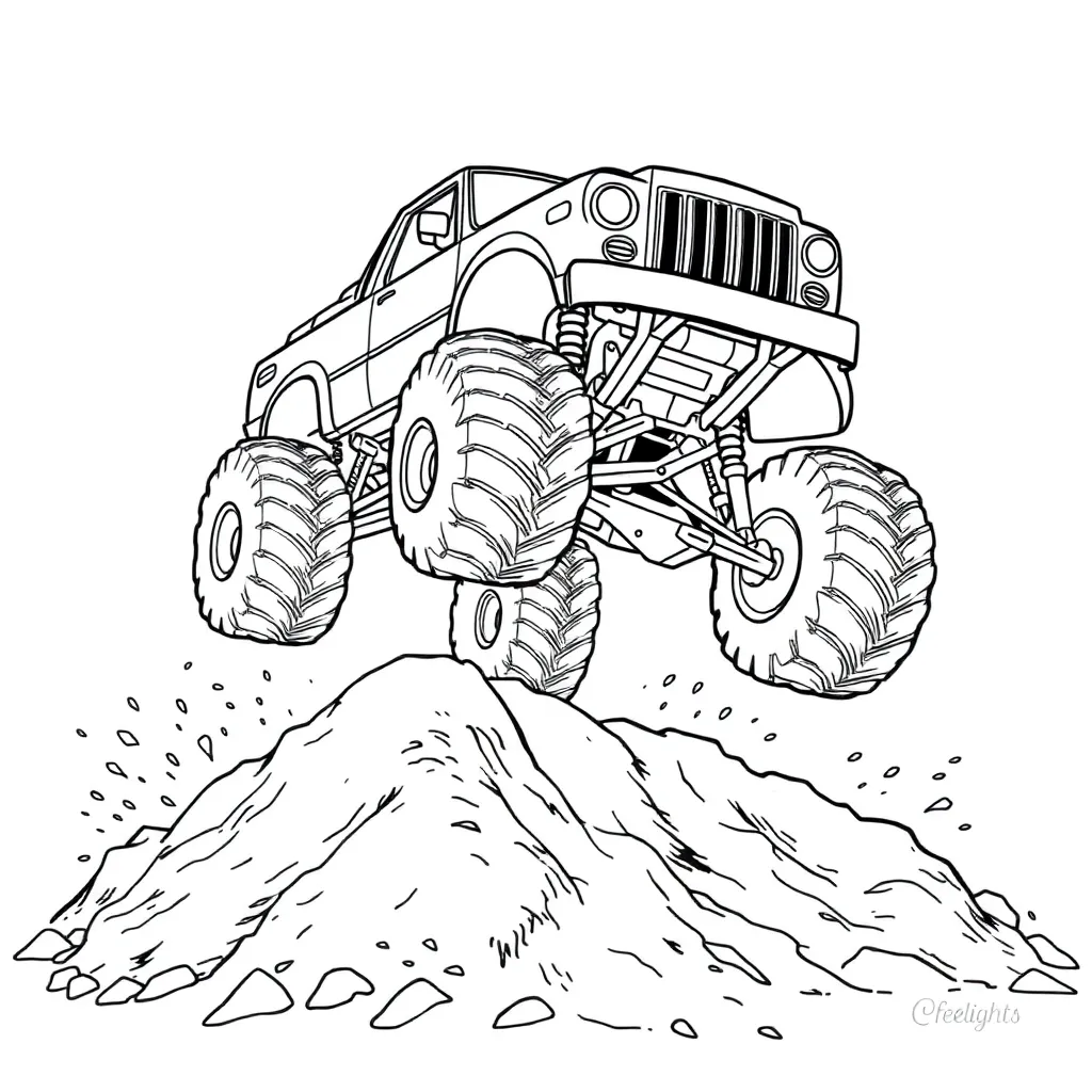 Monster Truck coloring page