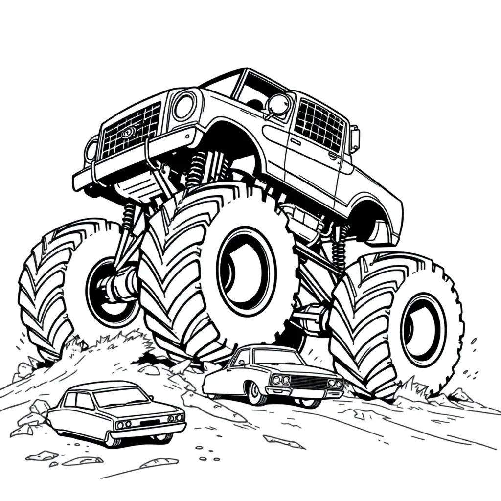 Monster Truck coloring page
