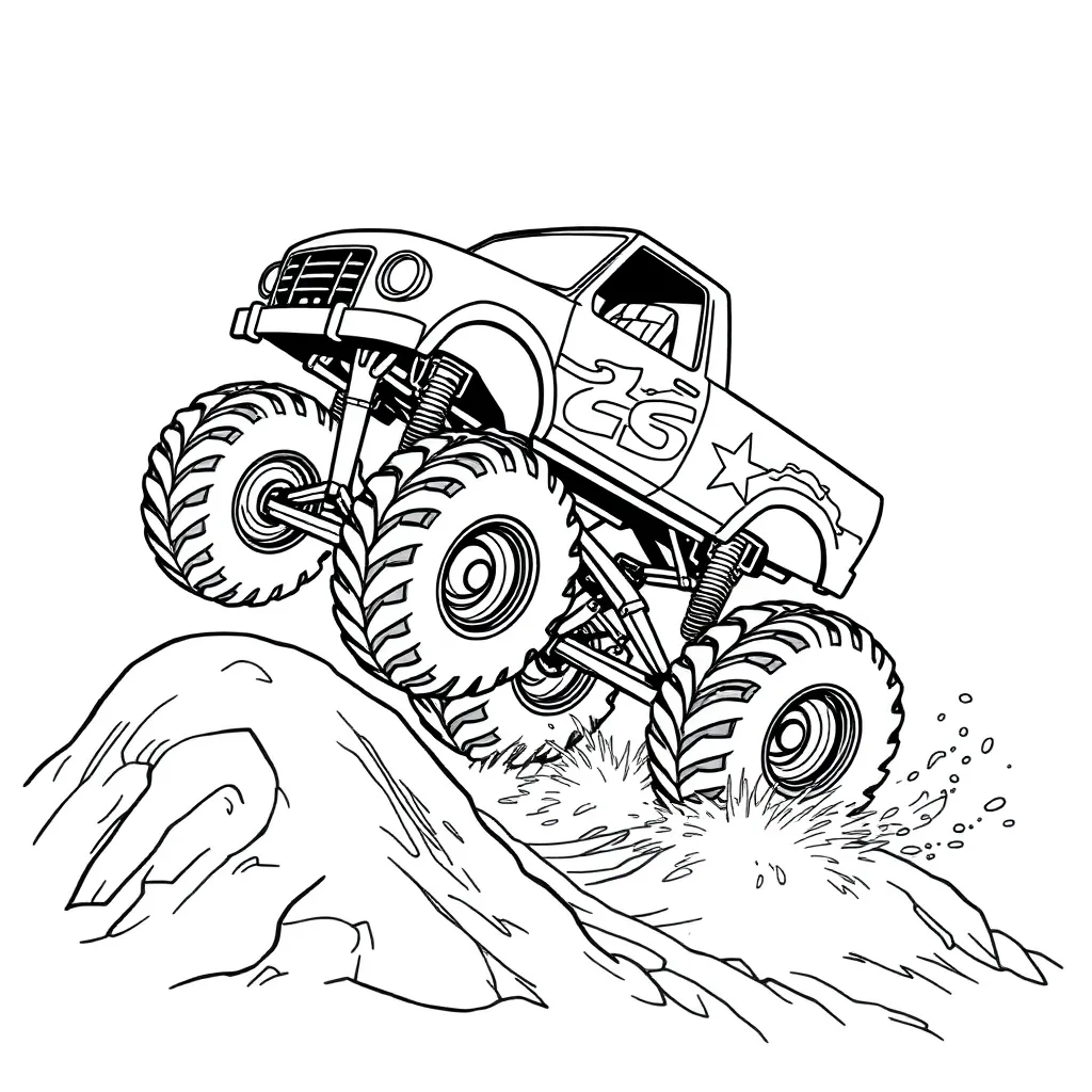 Monster Truck coloring page