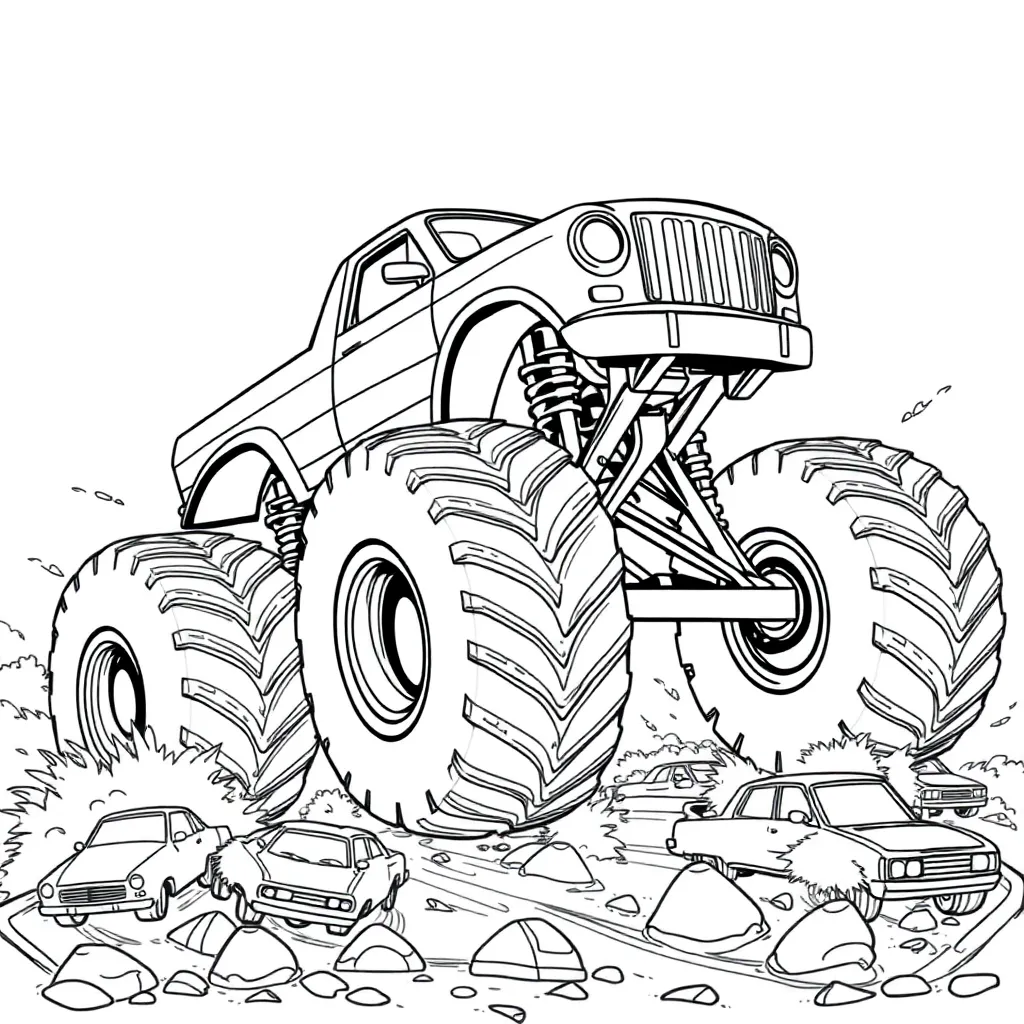 Monster Truck coloring page