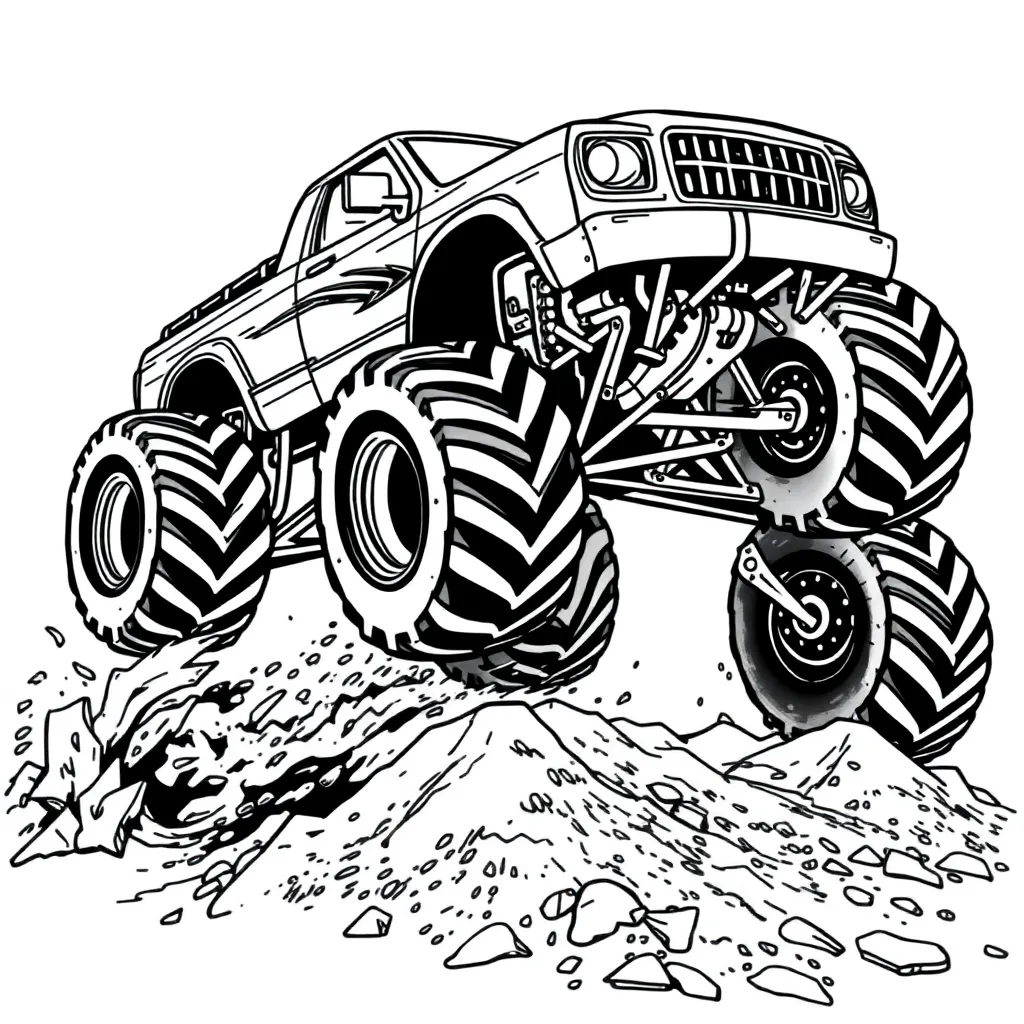 Monster Truck coloring page