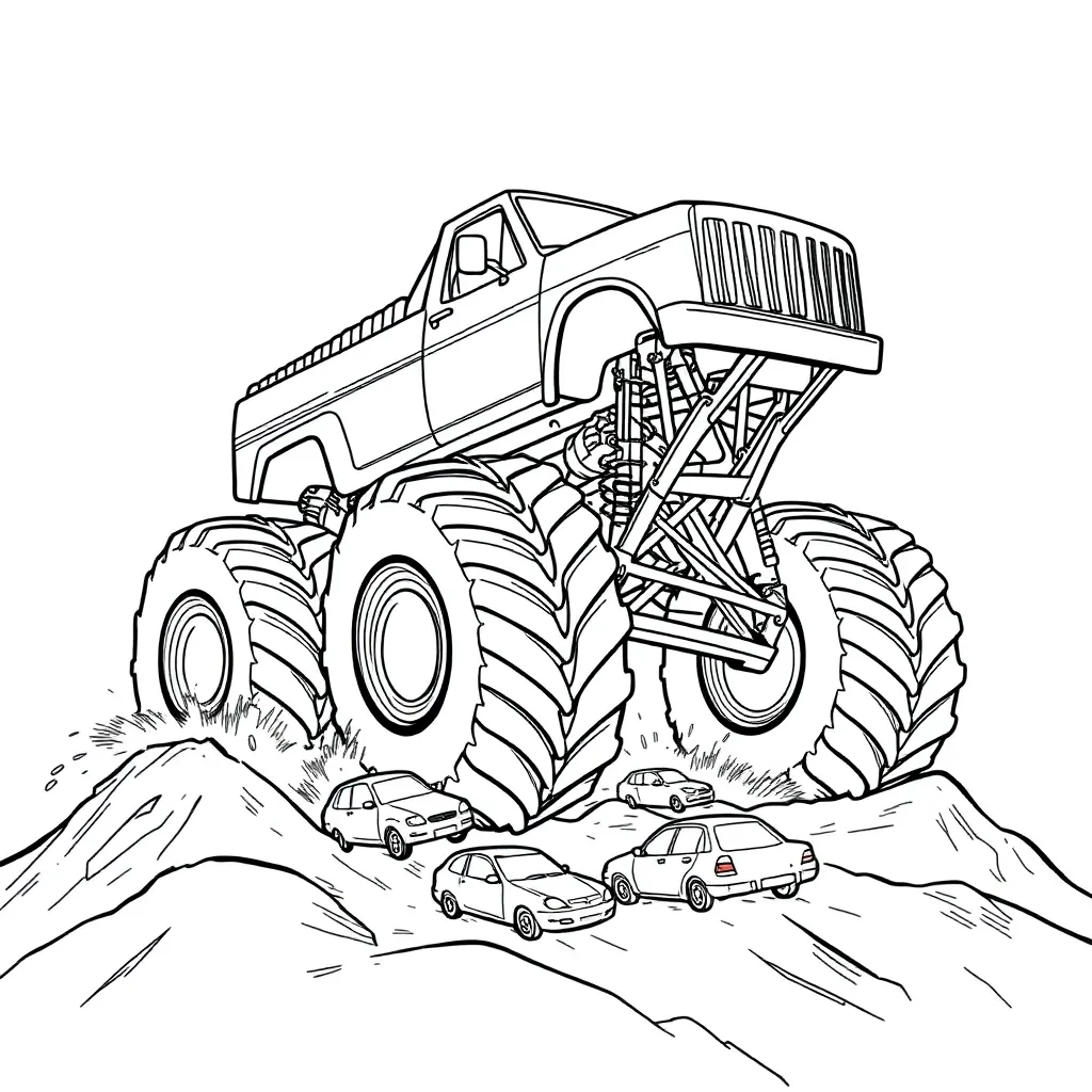 Monster Truck coloring page