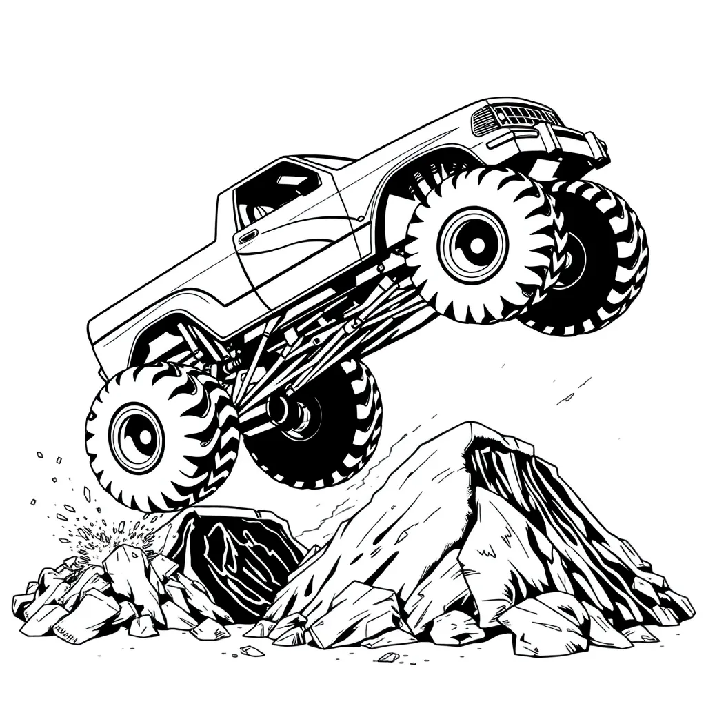Monster Truck coloring page