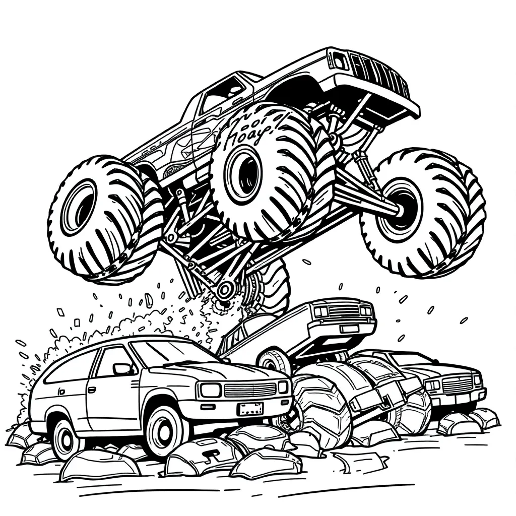 Monster Truck coloring page