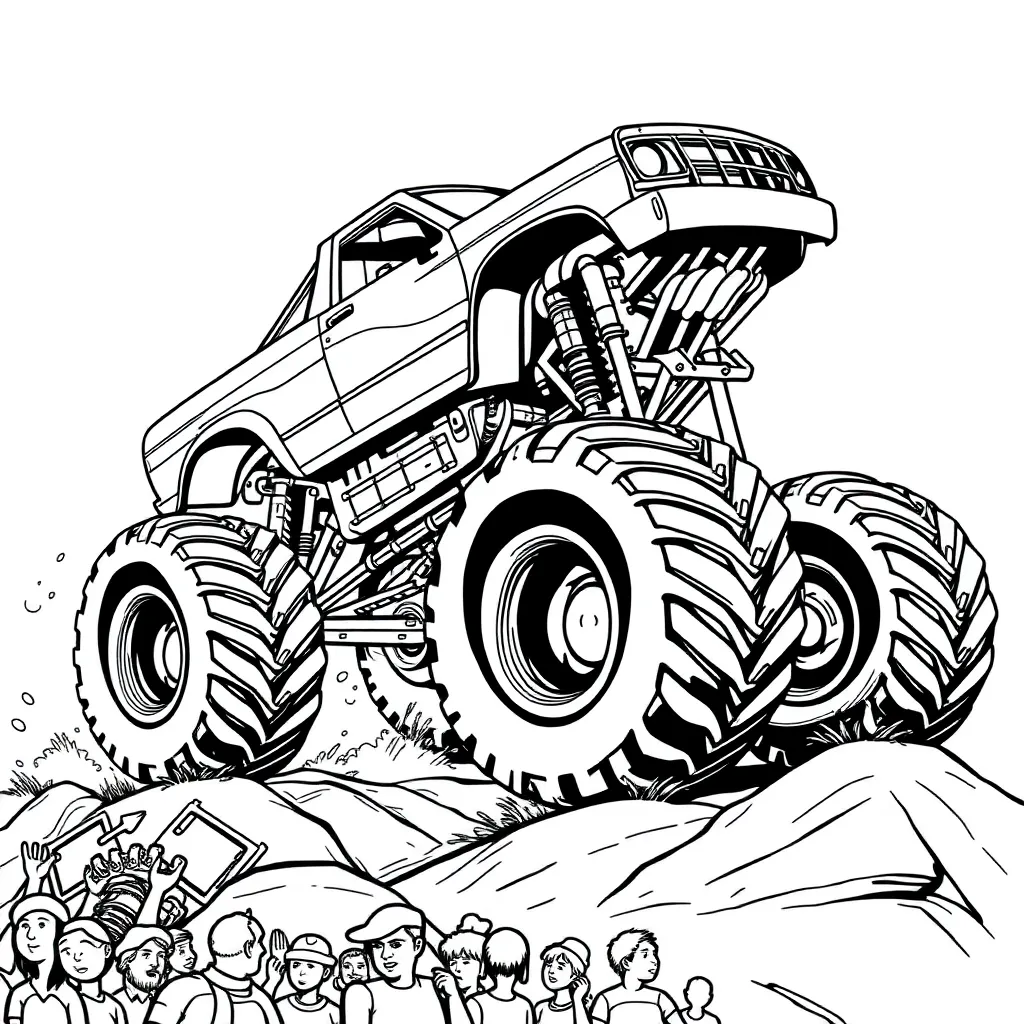 Monster Truck coloring page