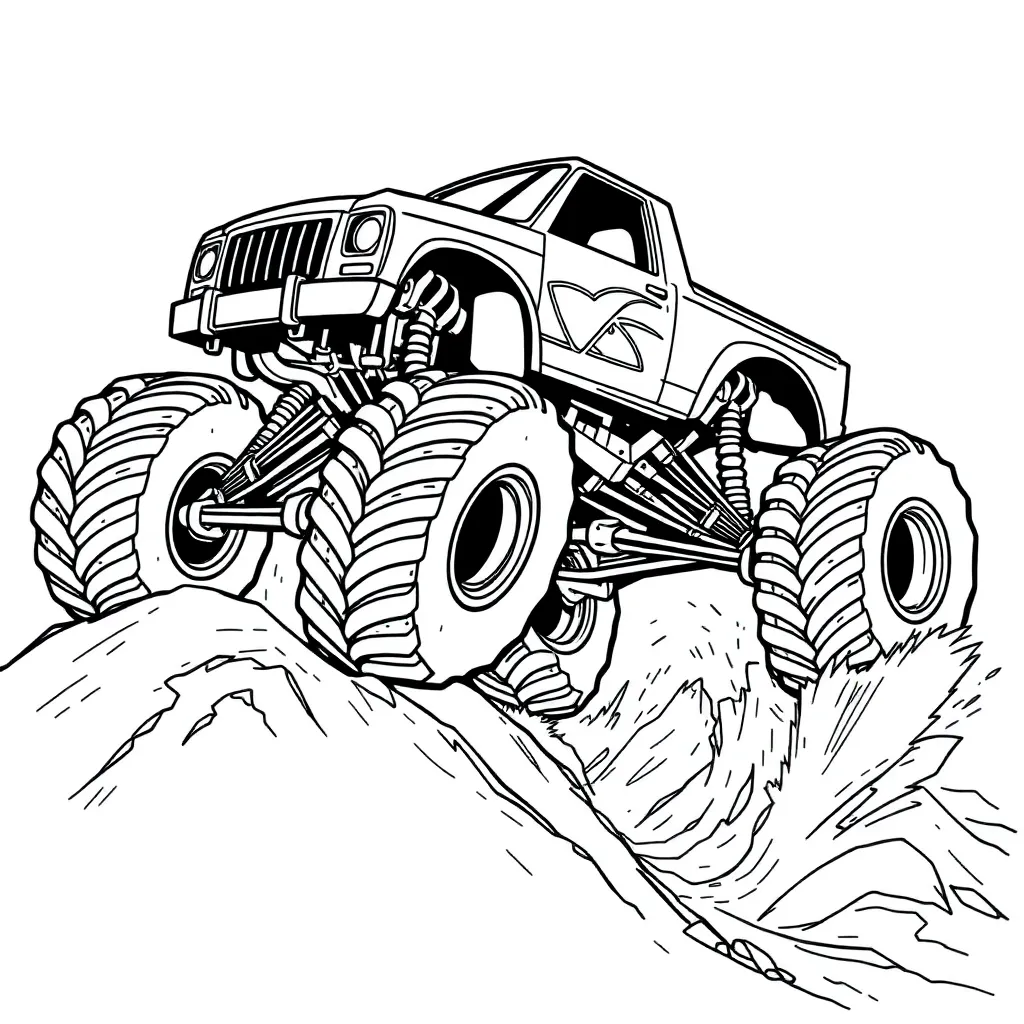Monster Truck coloring page