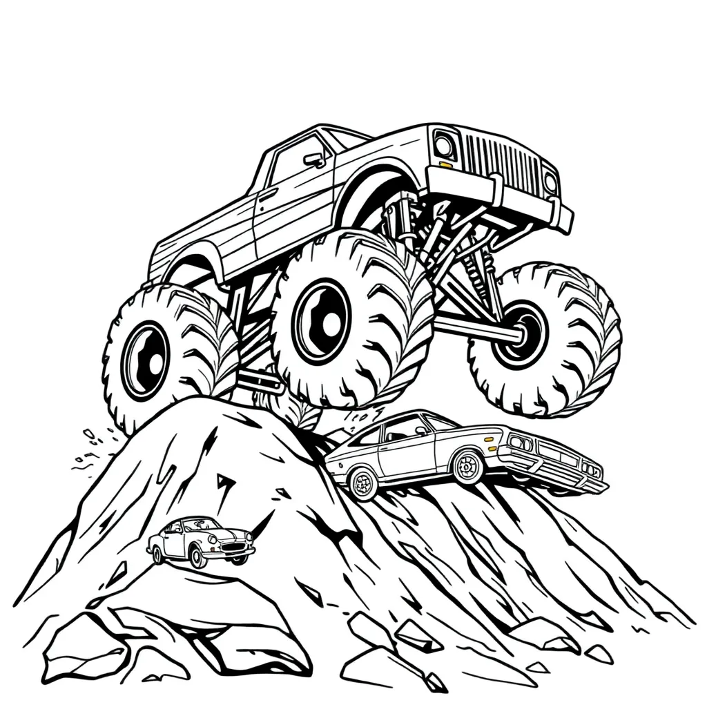 Monster Truck coloring page