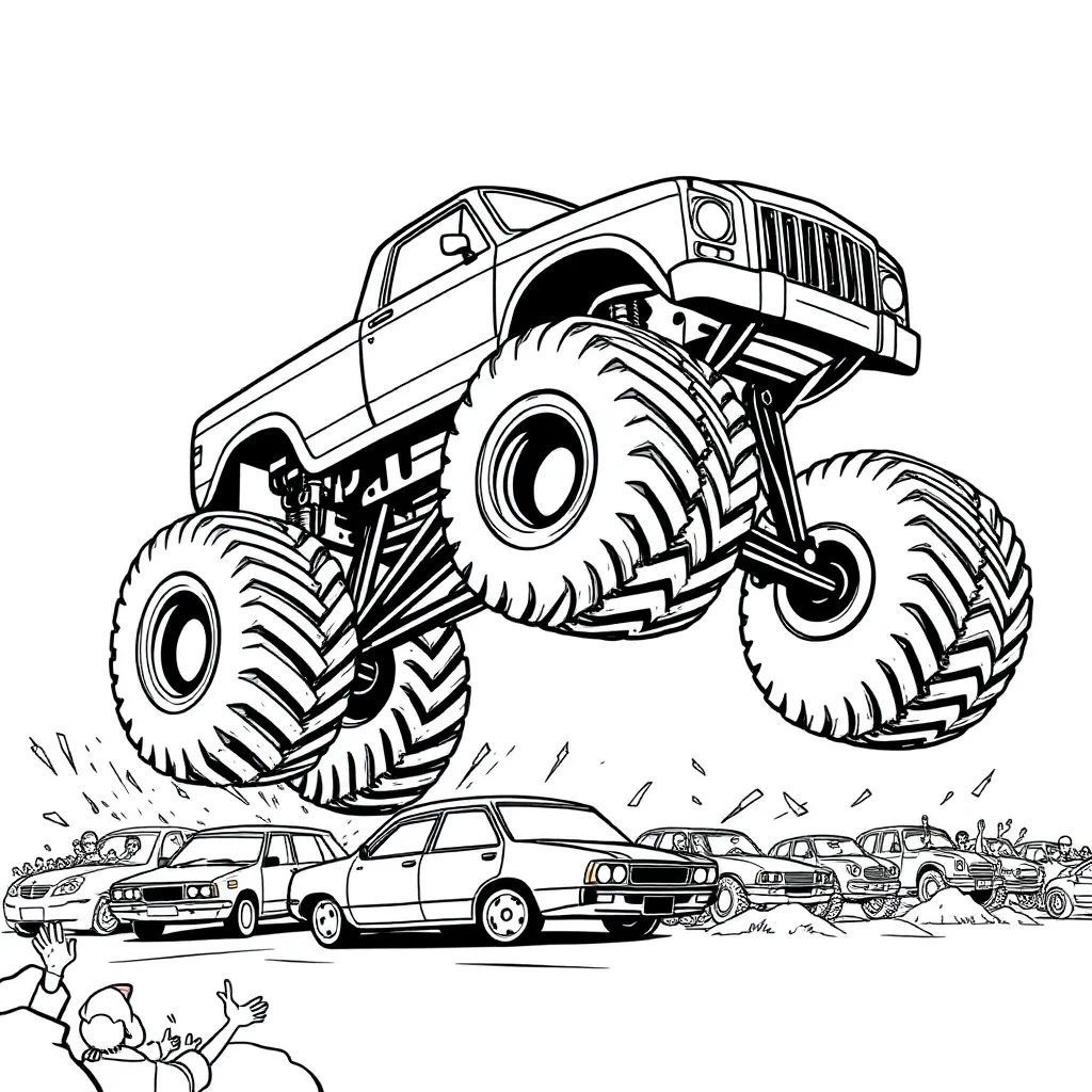 Monster Truck coloring page