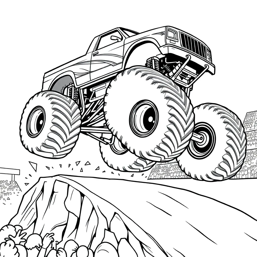 Monster Truck coloring page
