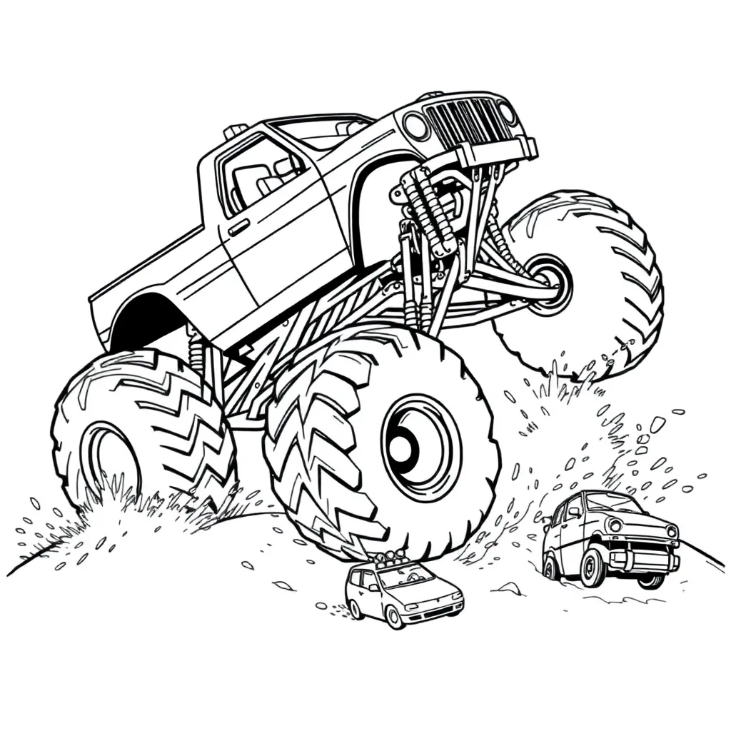 Monster Truck coloring page