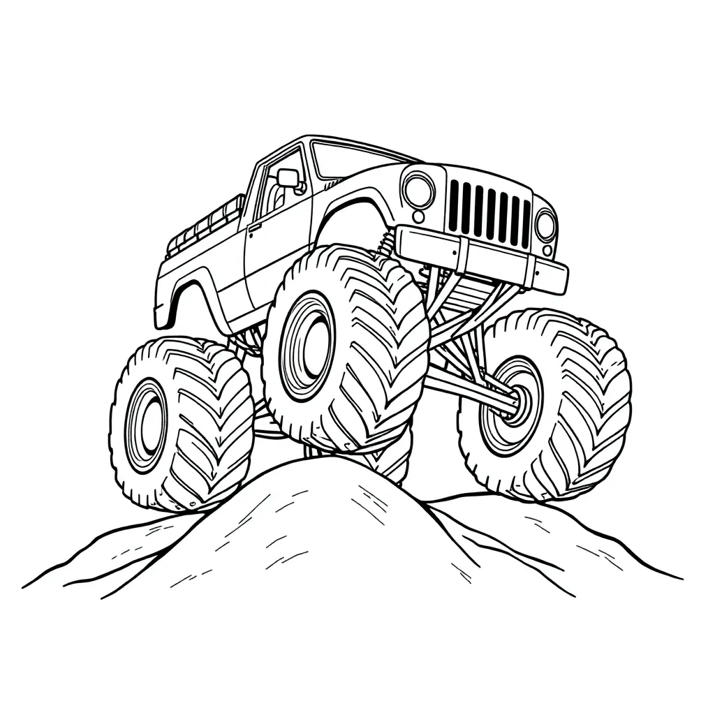 Monster Truck coloring page