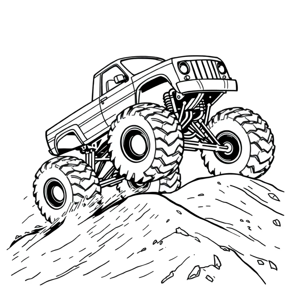 Monster Truck coloring page