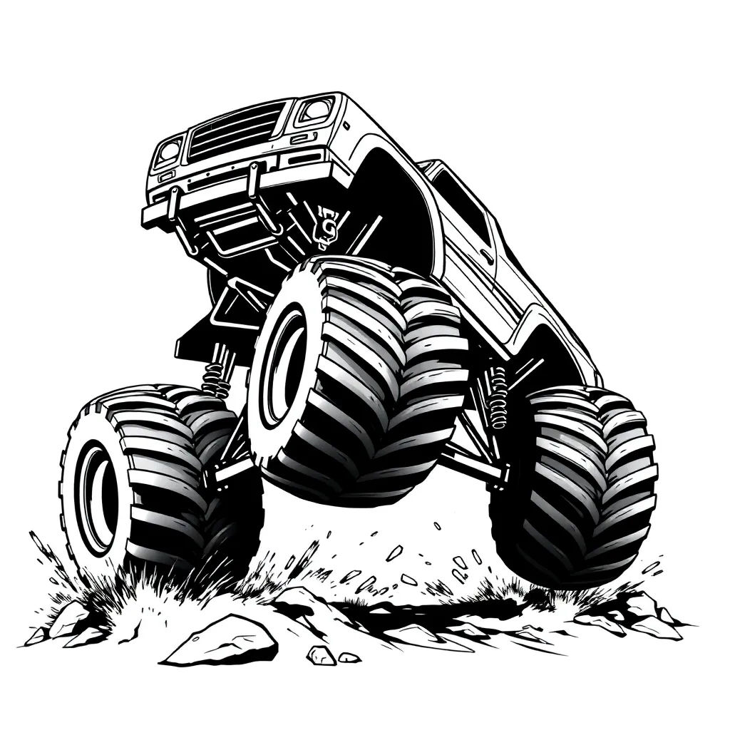 Monster Truck coloring page