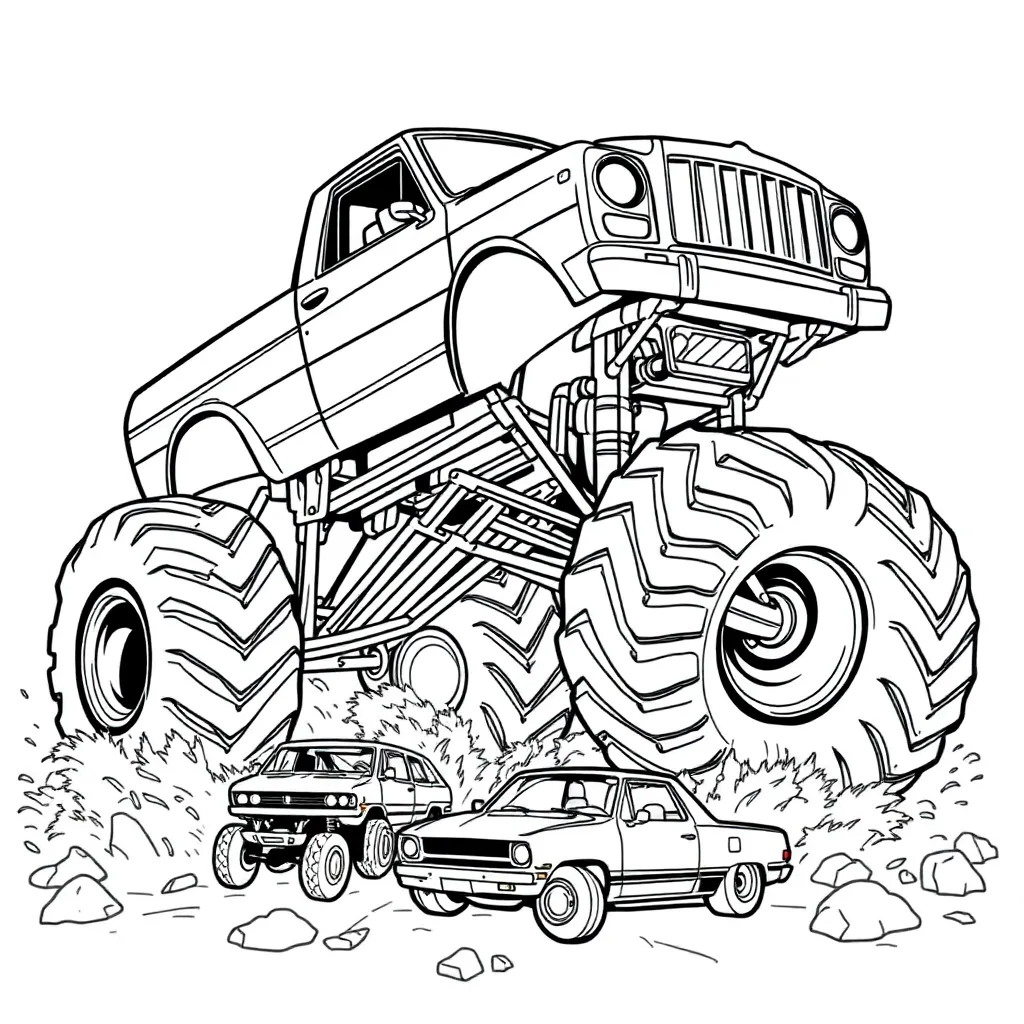 Monster Truck coloring page