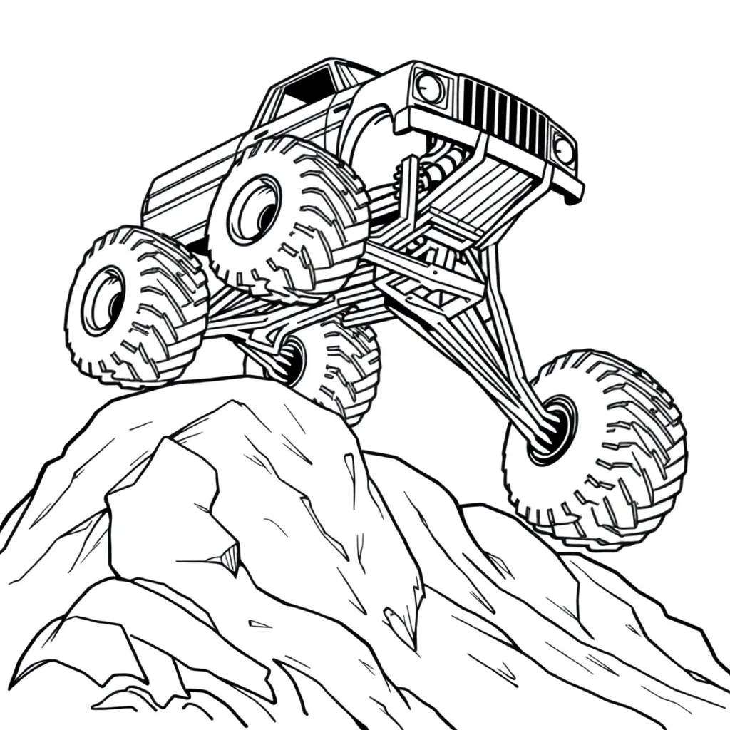 Monster Truck coloring page