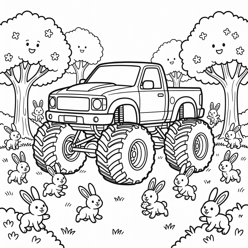 Monster Truck coloring page