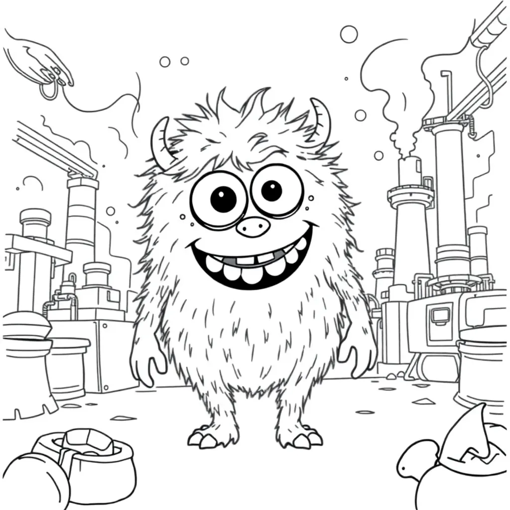 Monsters Inc coloring page