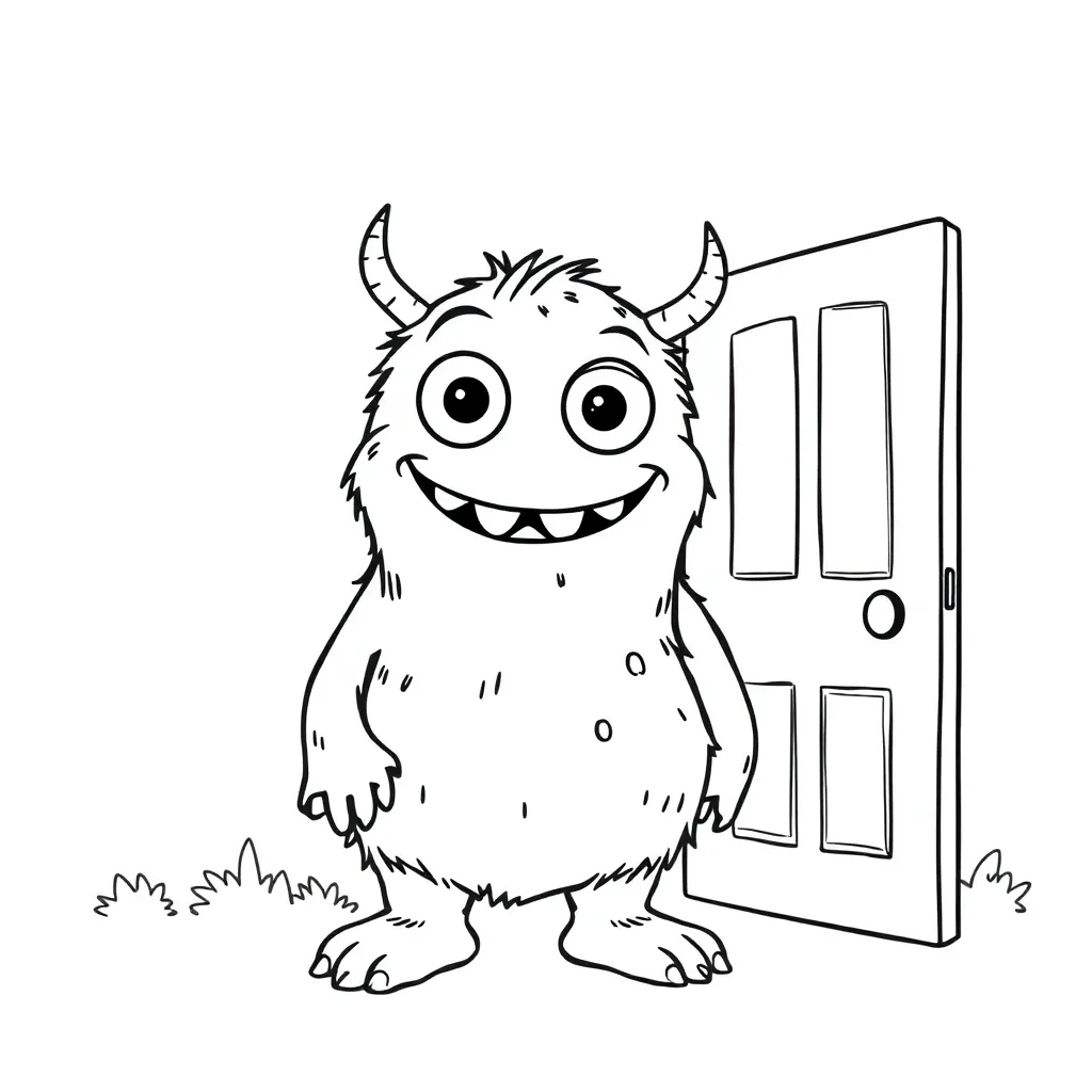 Monsters Inc coloring page