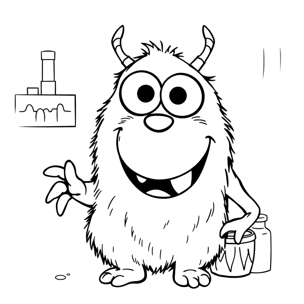 Monsters Inc coloring page