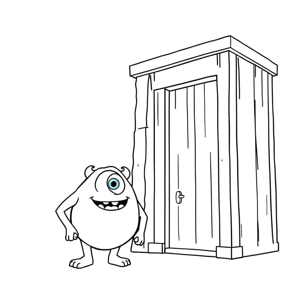 Monsters Inc coloring page