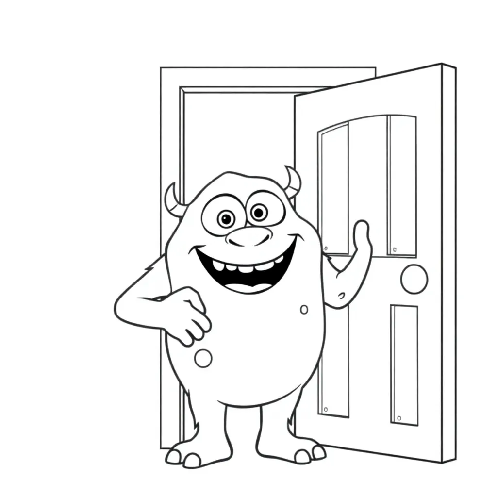 Monsters Inc coloring page