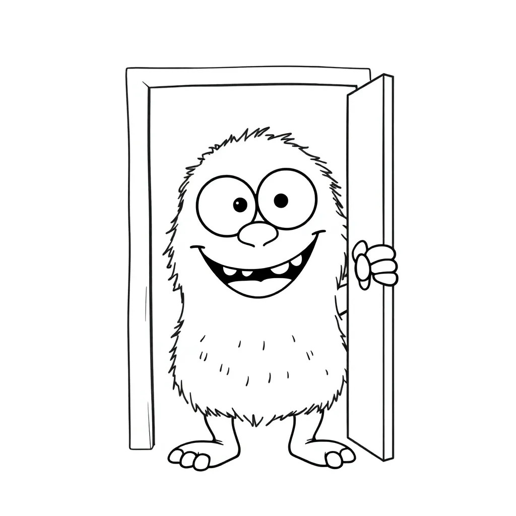 Monsters Inc coloring page
