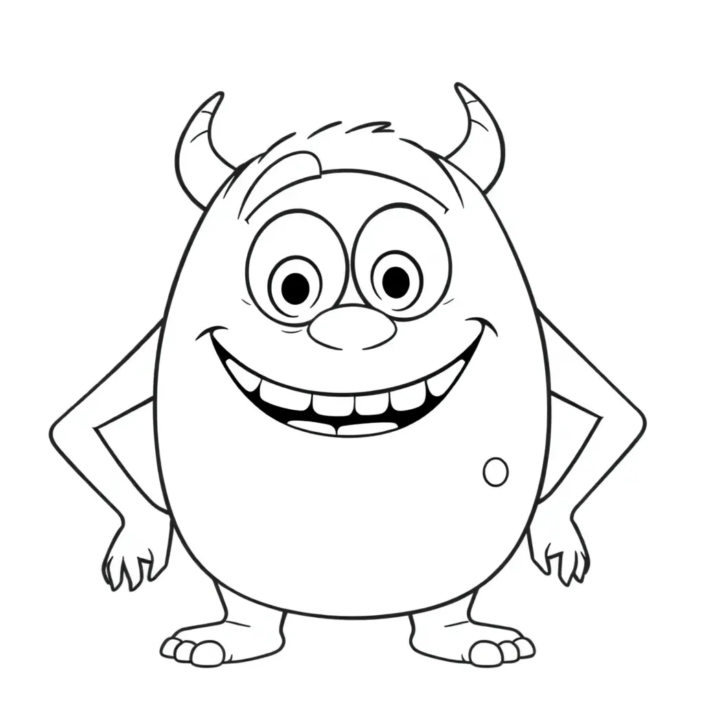 Monsters Inc coloring page