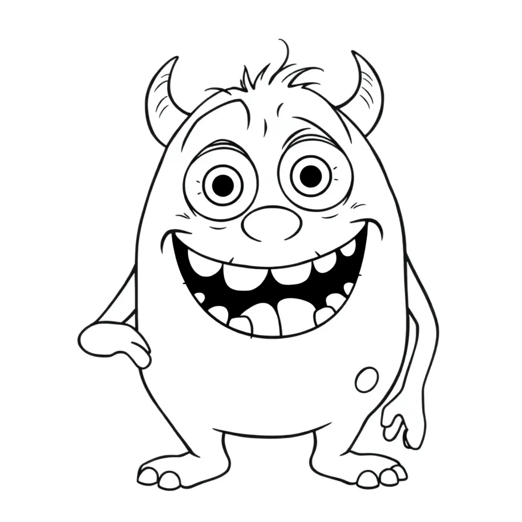 Monsters Inc coloring page