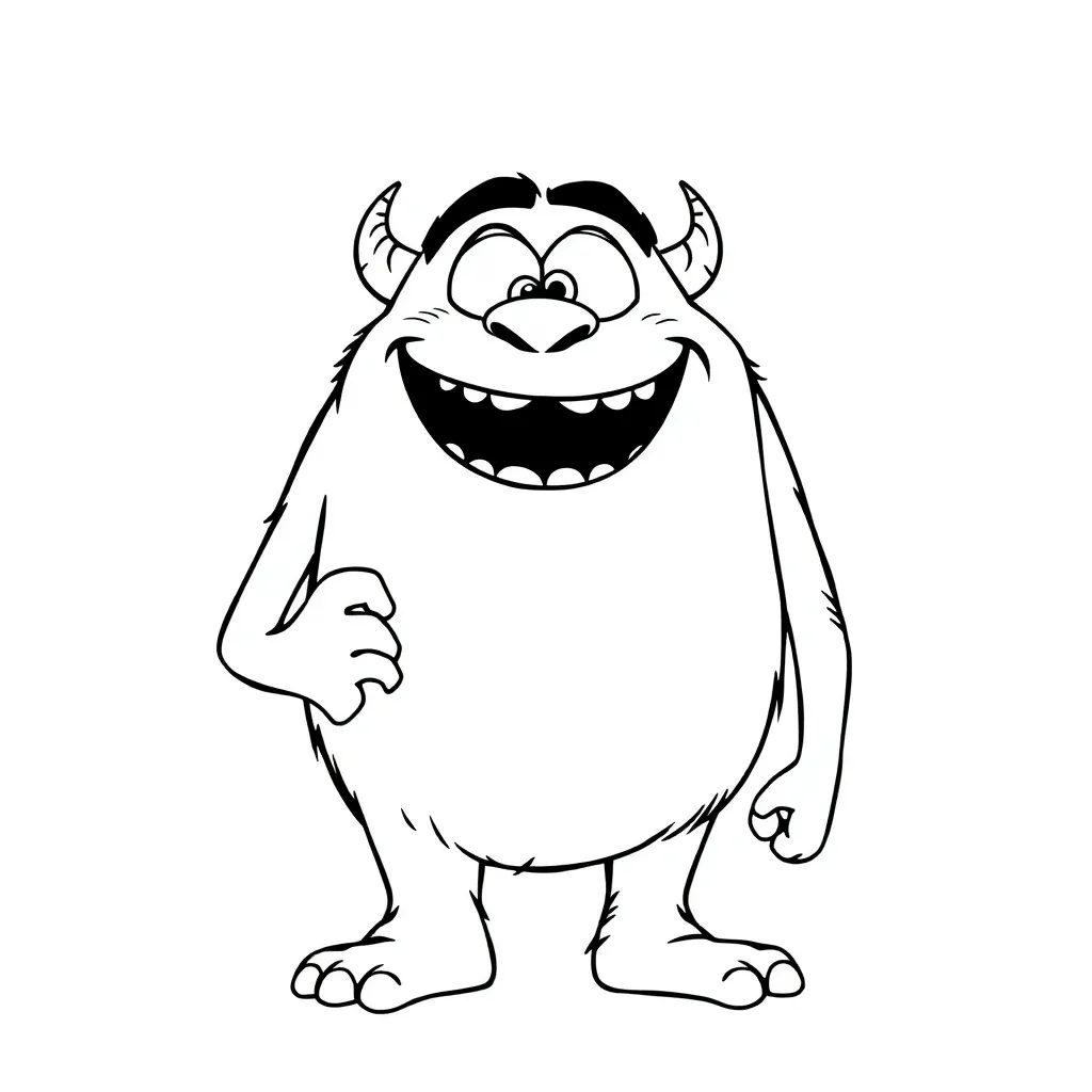 Monsters Inc coloring page