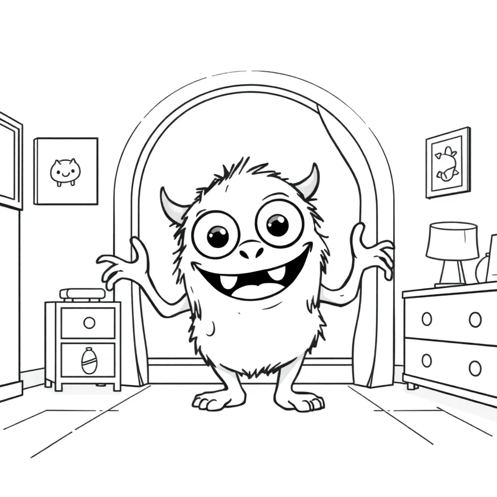 Monsters Inc coloring page