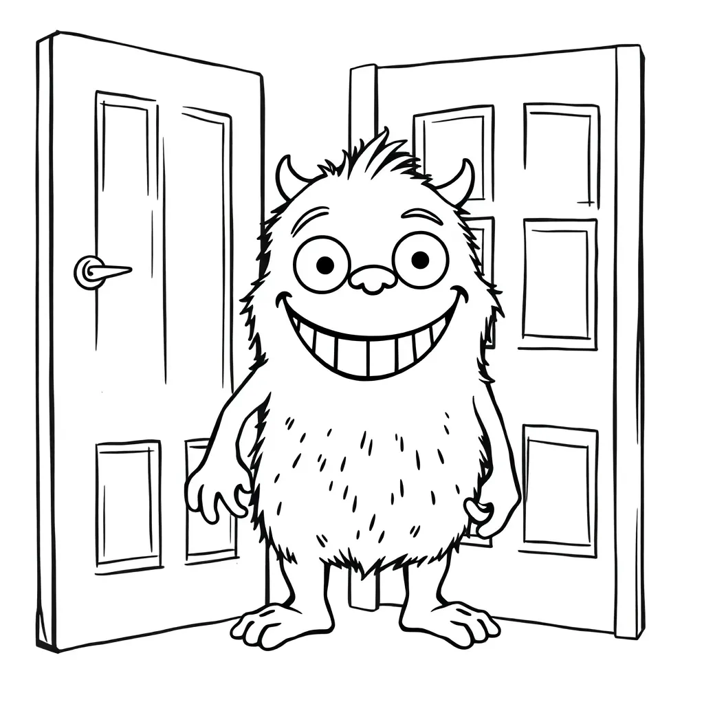 Monsters Inc coloring page