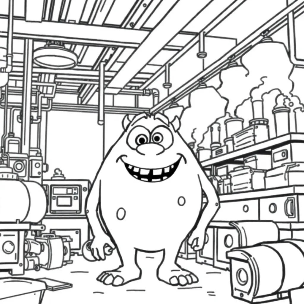 Monsters Inc coloring page