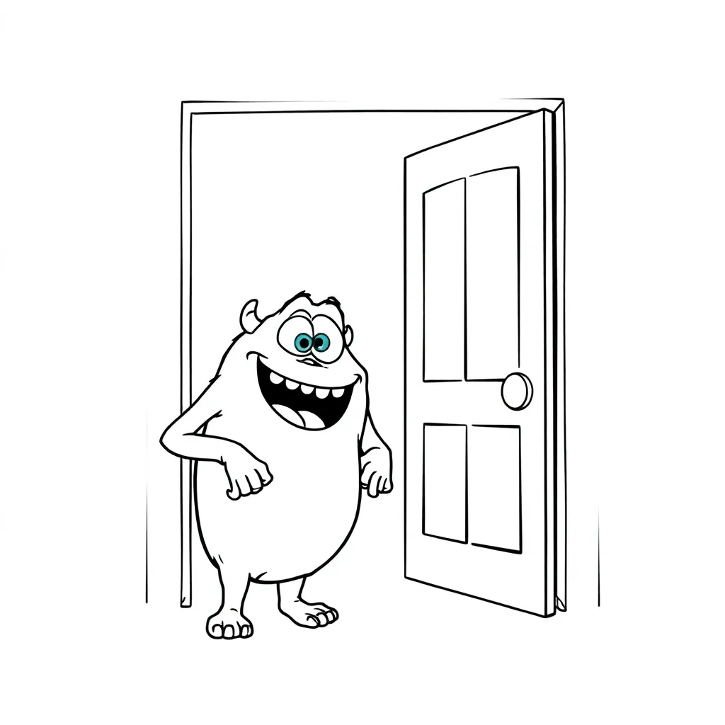 Monsters Inc coloring page
