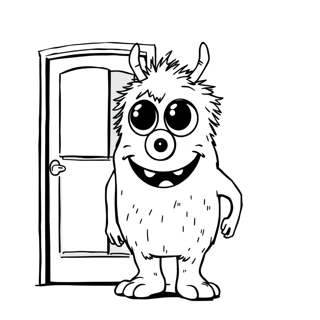 Monsters Inc coloring page