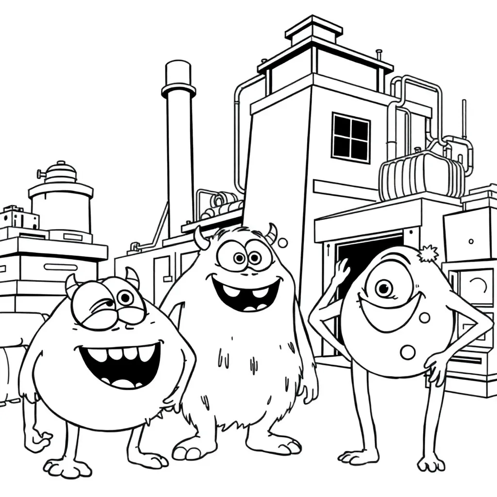 Monsters Inc coloring page