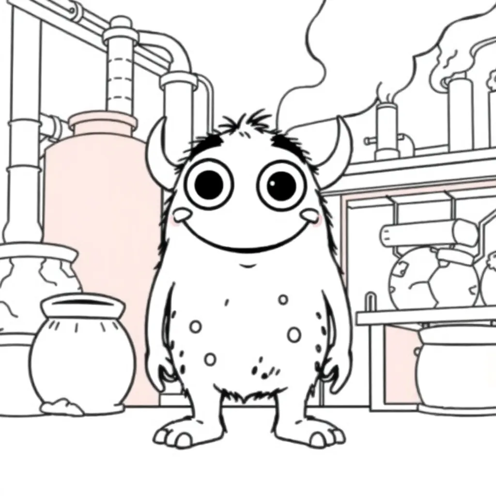 Monsters Inc coloring page