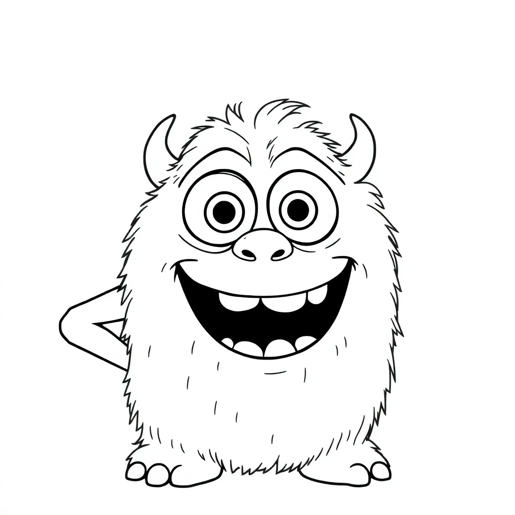Monsters Inc coloring page