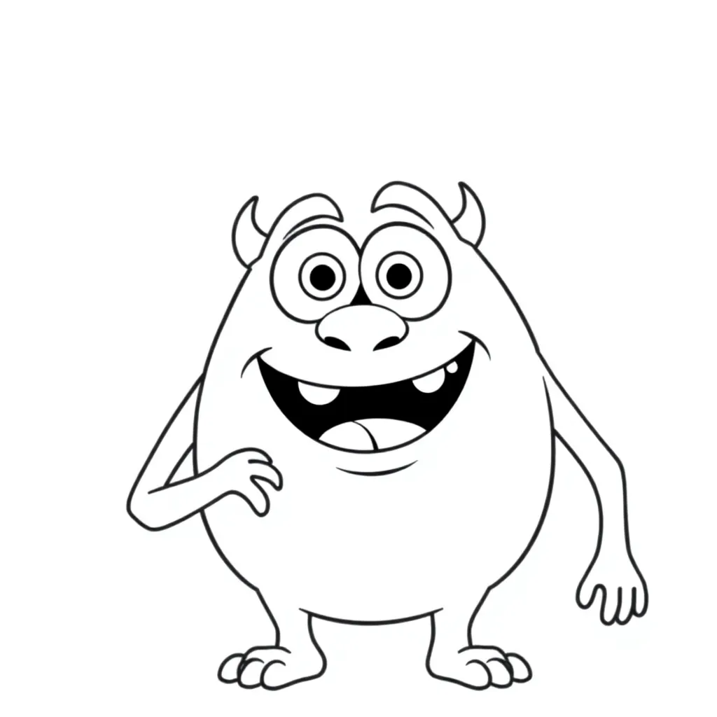 Monsters Inc coloring page