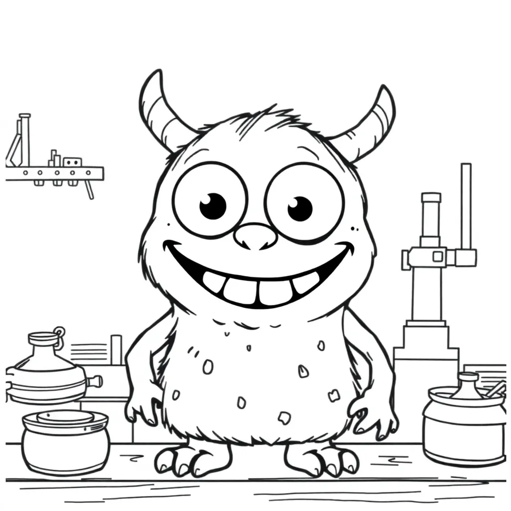 Monsters Inc coloring page