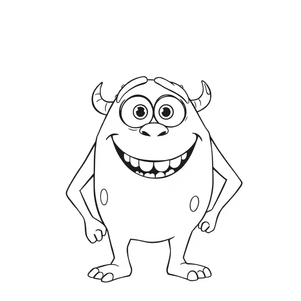 Monsters Inc coloring page