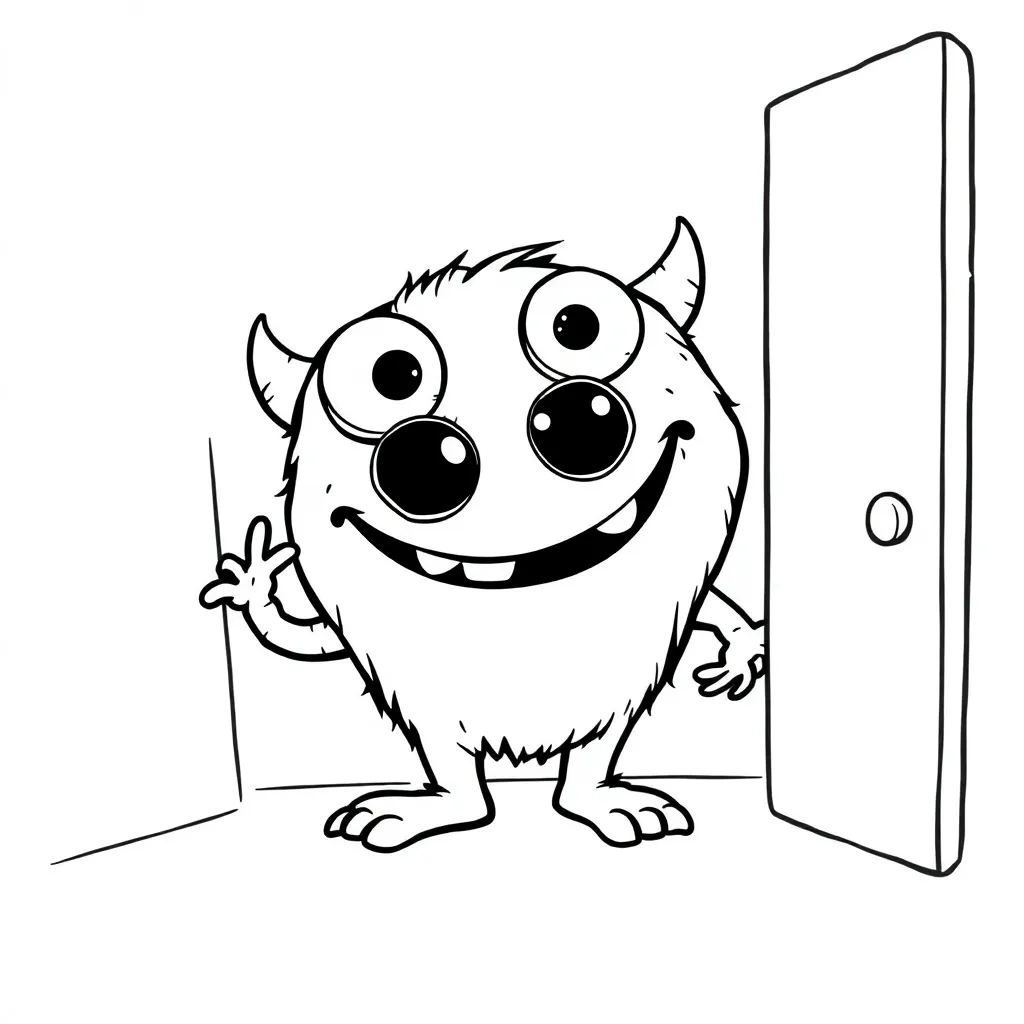 Monsters Inc coloring page