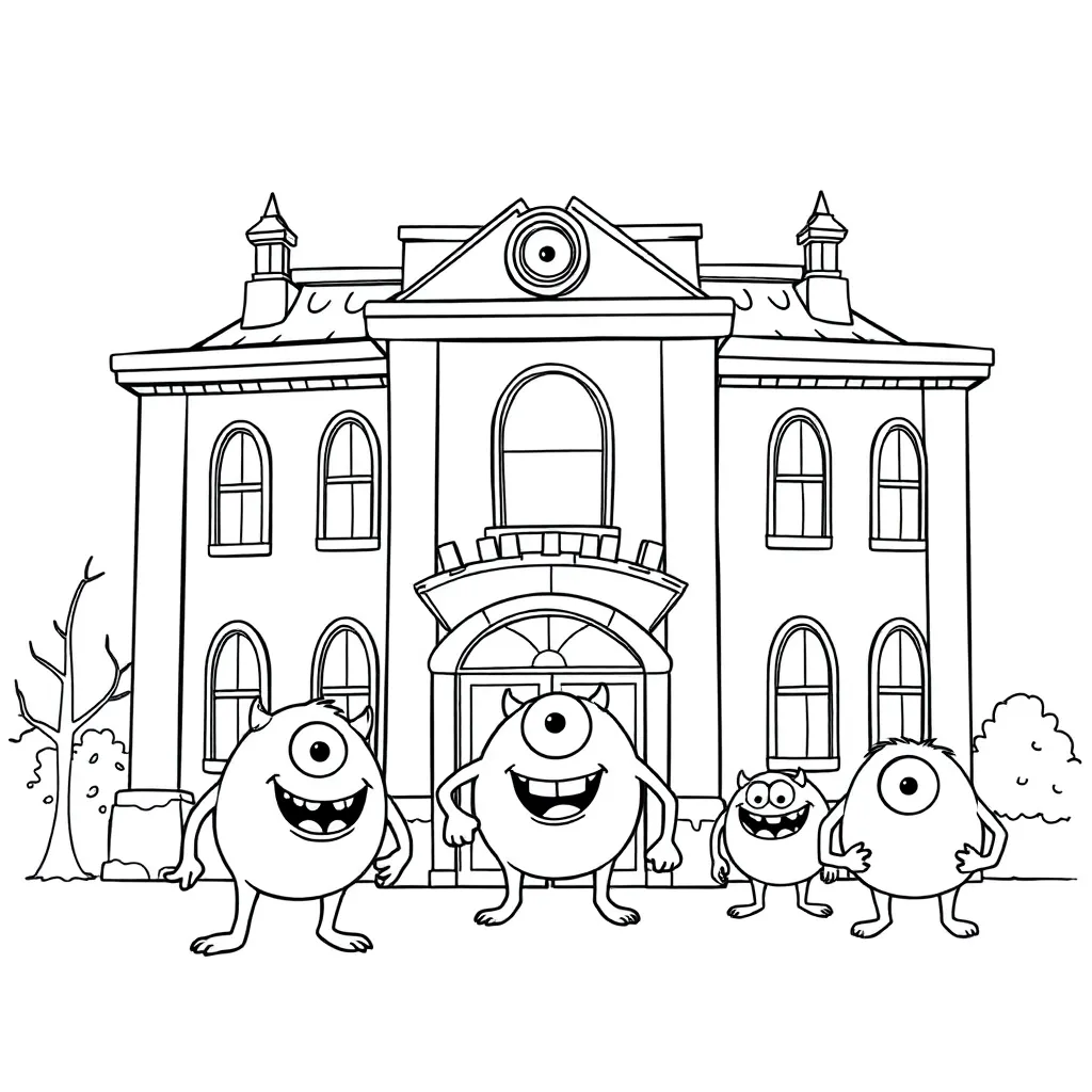 Monsters Inc coloring page