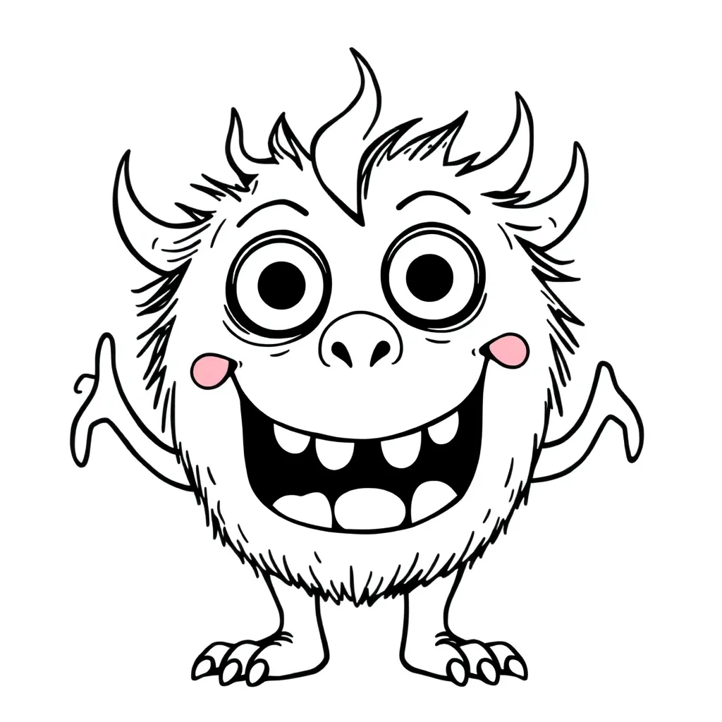 Monsters Inc coloring page